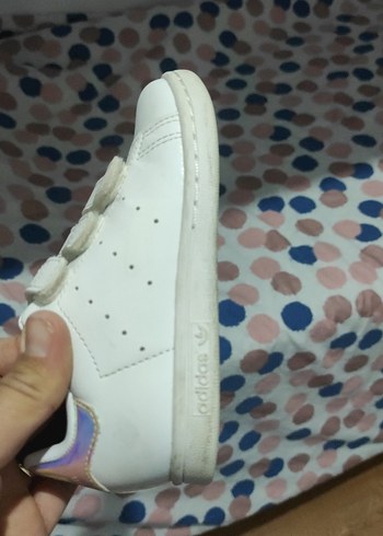 Kız Çocuk Beyaz Cırt Cırtlı Spor Ayakkabı - Görsel 9