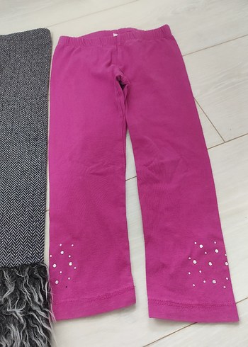 Kız Çocuk Gri Kürklü Tayt - Görsel 3