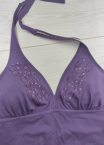 Mor Kadın boyundan Askılı Mayo - Görsel 3