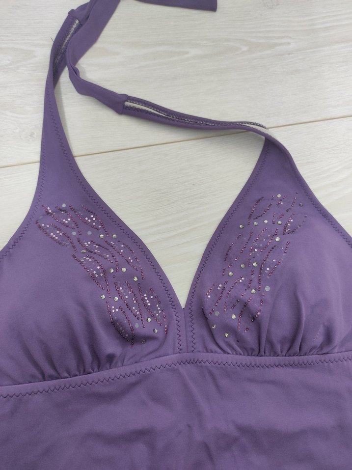 Mor Kadın boyundan Askılı Mayo - Görsel 3