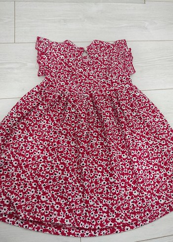 Kız Çocuk Çiçekli Elbise - Görsel 4