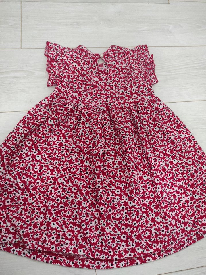 Kız Çocuk Çiçekli Elbise - Görsel 4