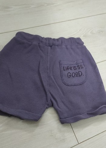 Mor Rahat Kesim kız Şort - Görsel 5