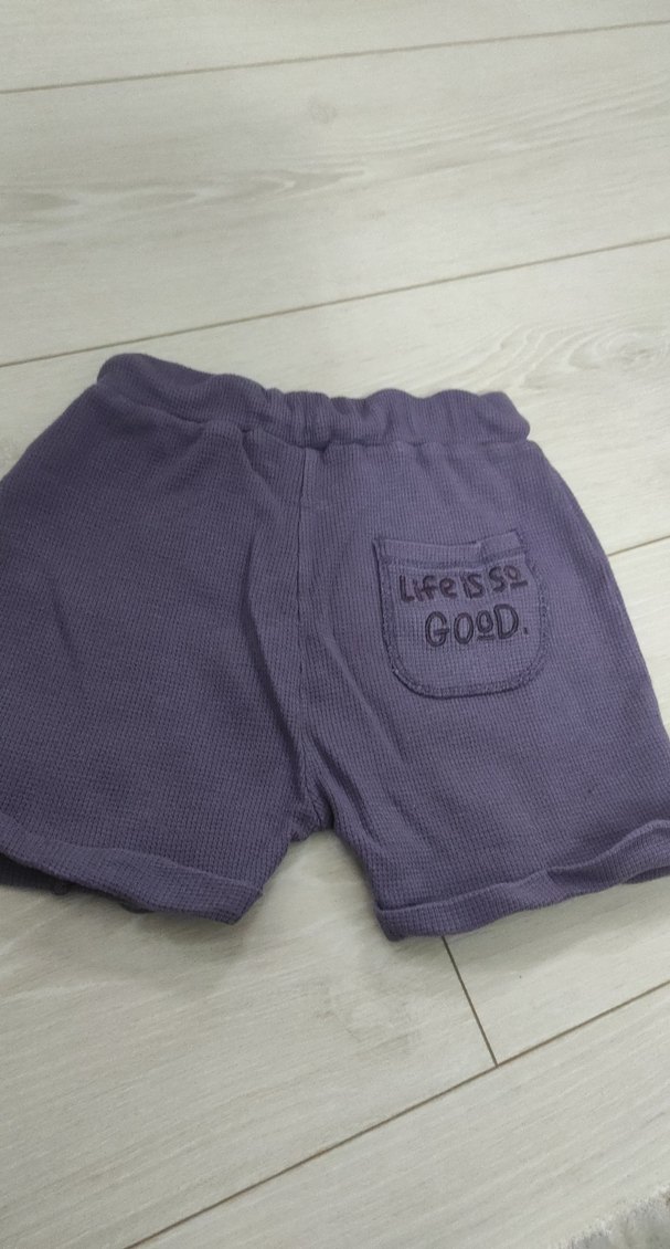 Mor Rahat Kesim kız Şort - Görsel 5