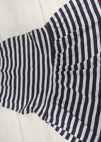 Çizgili Kız Çocuk Elbise - Görsel 4