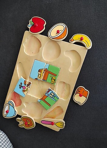 Beden Renk Ahsap puzzle
