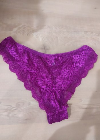 Mor Dantelli Mini Sütyen ve Külot Takımı - Görsel 8