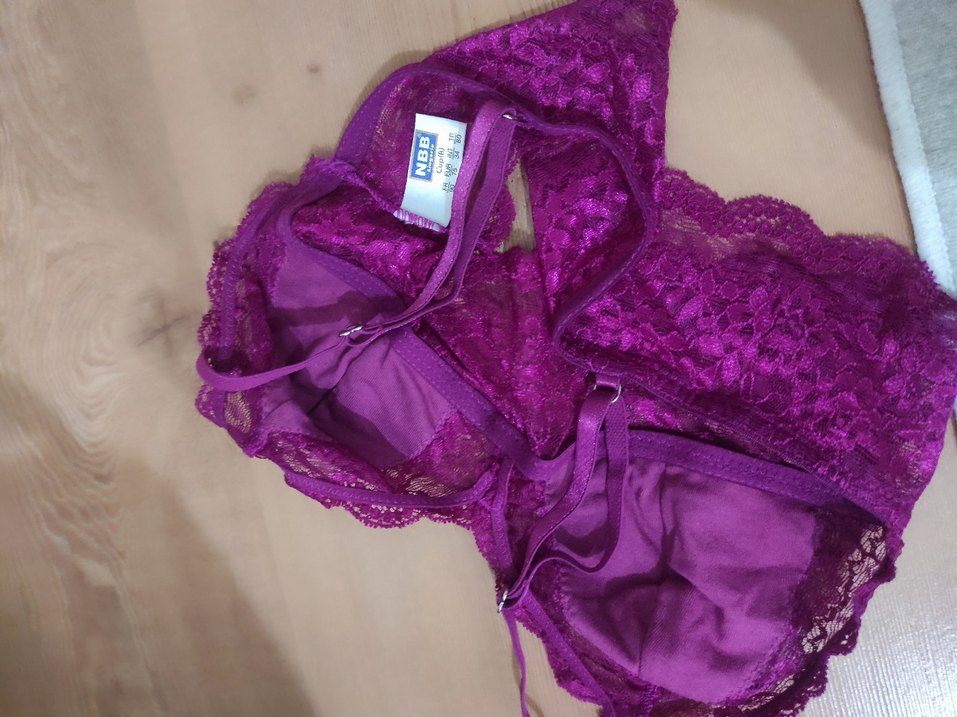 Mor Dantelli Mini Sütyen ve Külot Takımı - Görsel 3