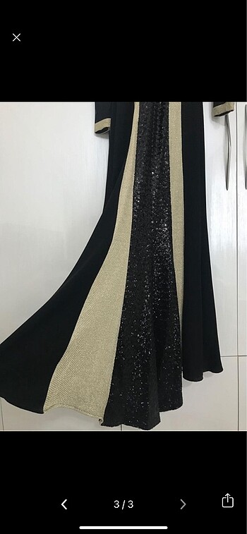 Gece elbisesi tesettür - Görsel 3