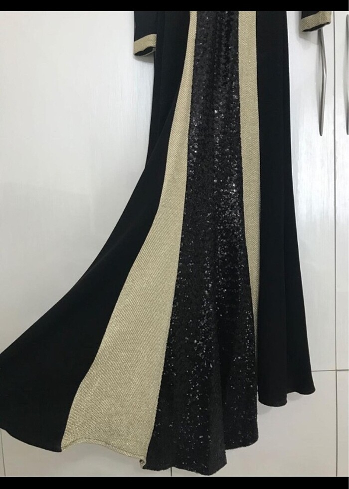 Gece elbisesi tesettür - Görsel 3