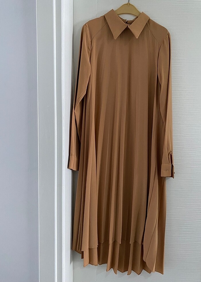 Pileli tunik elbise - Görsel 3