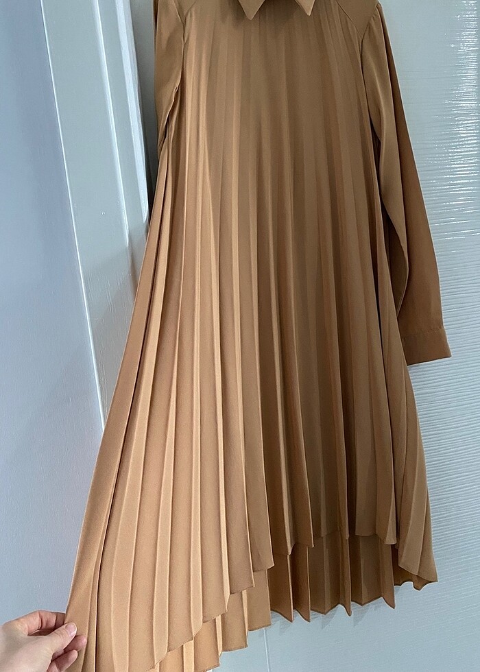 Pileli tunik elbise - Görsel 2