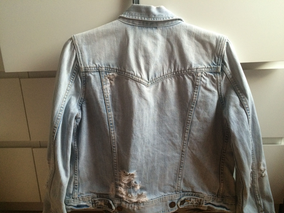 m Beden mavi Renk Buz mavisi kot ceket abercrombie
