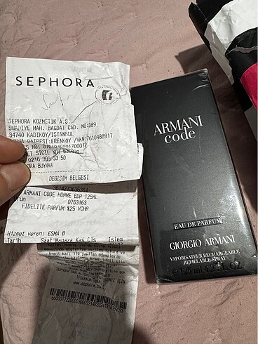 Armani code parfüm