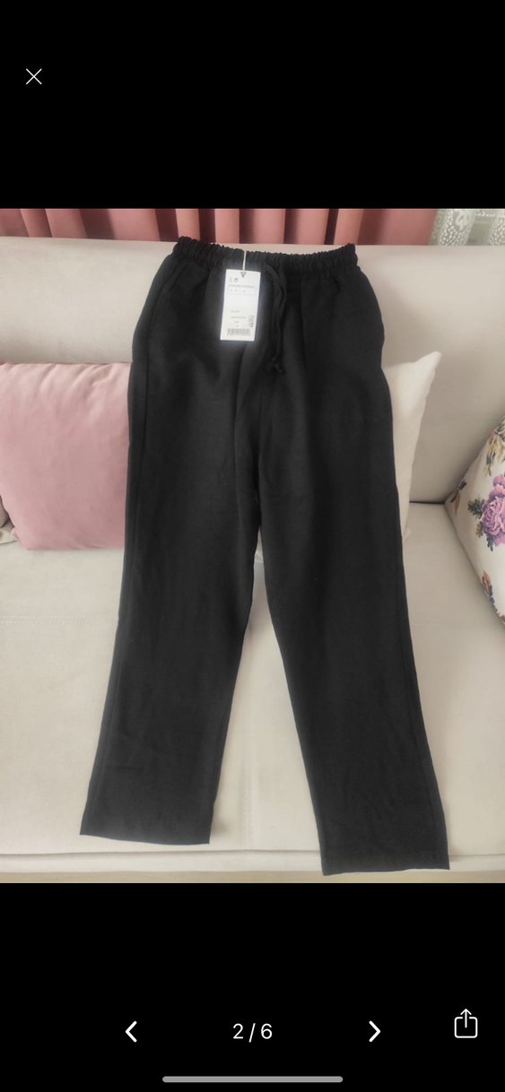 CALİMERA MODA Kadın Beli Bağlamalı Düz Pantolon - Görsel 2