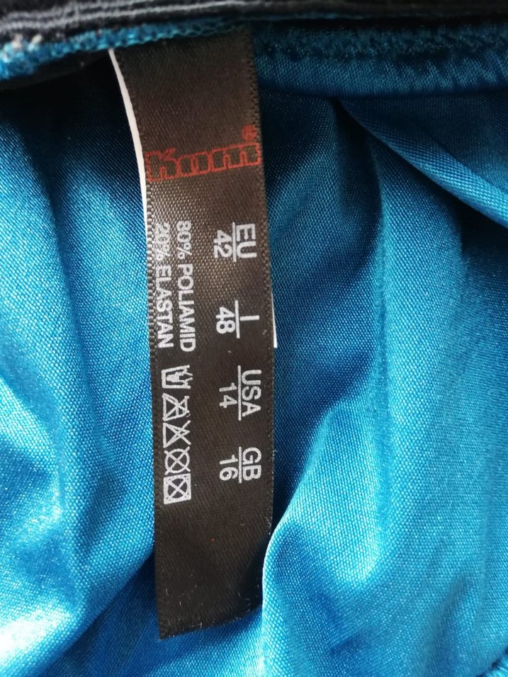 Kom Koyu Mavi Kemerli Kadın Mayo - Görsel 3