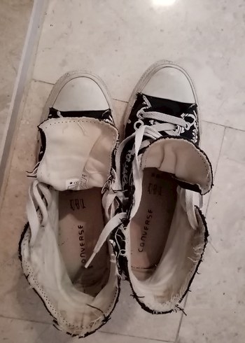 Converse Orjinal Converse Kadın Siyah Baskılı Spor Ayakkabı