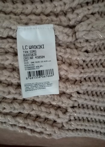 Bej Örgü Kadın Bere Şapka - Görsel 2