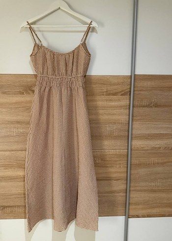 Koton Bej Uzun Askılı Bohem Kadın Elbise - Görsel 2