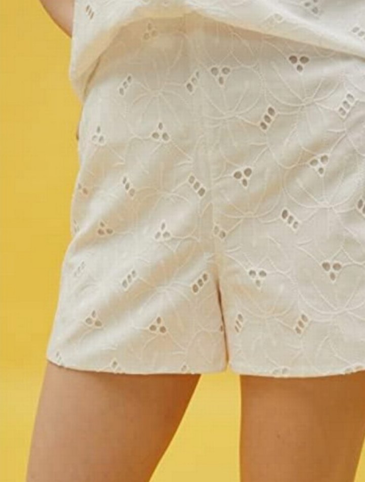 Fisto Beyaz Kadın Şort - Görsel 2