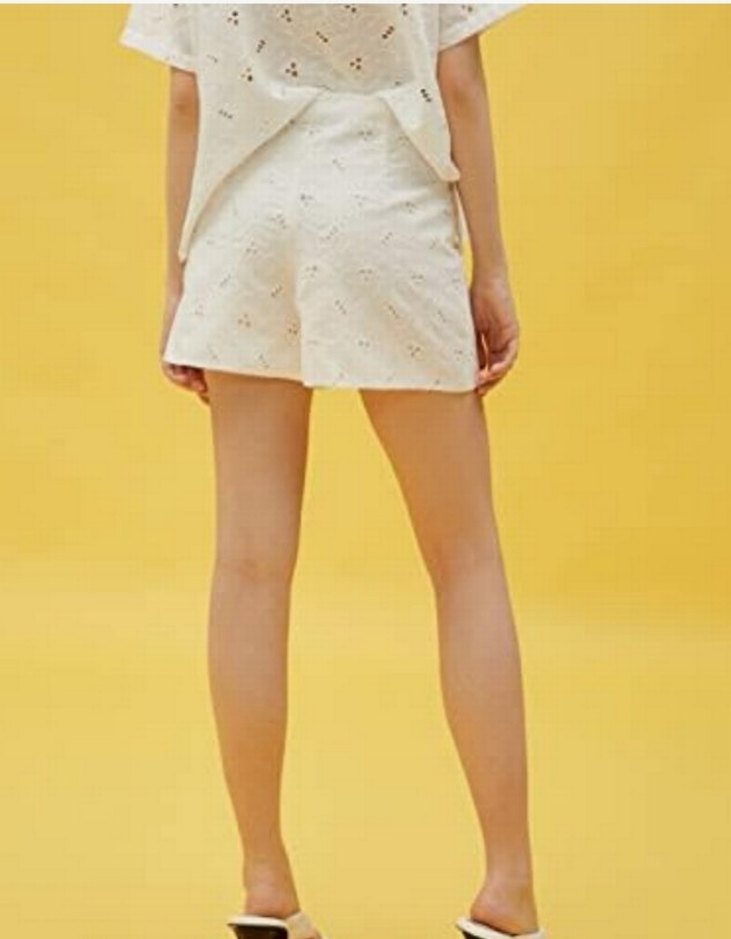 Fisto Beyaz Kadın Şort - Görsel 4