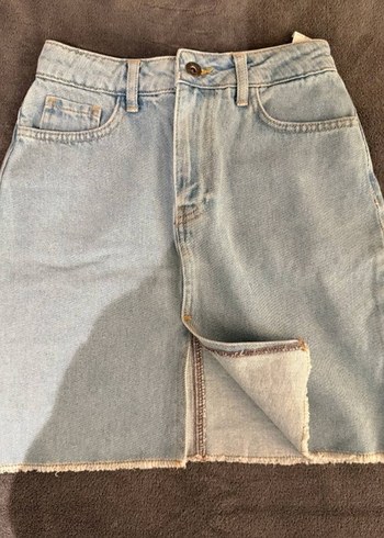 Kadın Denim Mini Etek - Görsel 2