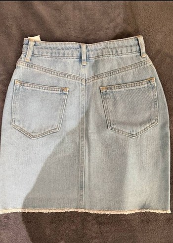 Kadın Denim Mini Etek - Görsel 3