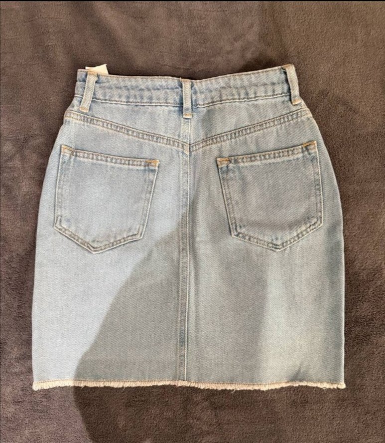 Kadın Denim Mini Etek - Görsel 3