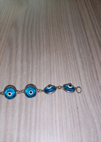 Gümüş Nazar Boncuklu  Kadın  Bileklik - Görsel 3