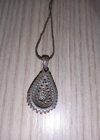 Gümüş Damla Model  Kolye Ucu - Görsel 4