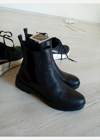 Goretex(su geçirmez)Hakiki Deri Chelsea Kadın Bot - Görsel 10