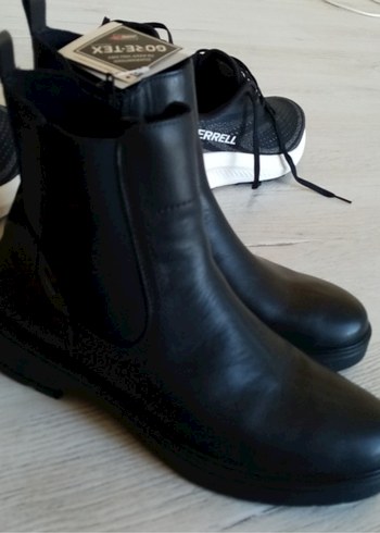 Goretex(su geçirmez)Hakiki Deri Chelsea Kadın Bot - Görsel 8