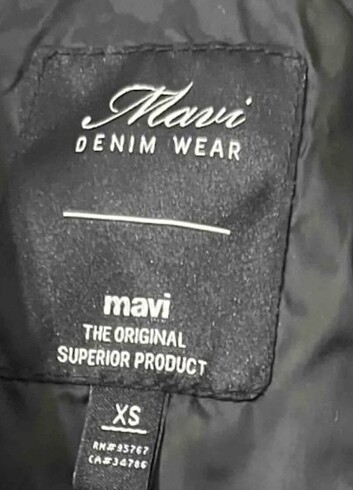 xs Beden siyah Renk Orjinal Mavi jeans kadın kaban mont