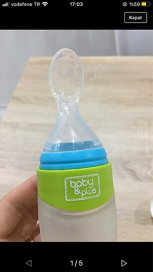 Baby And plus sıkma kaşık