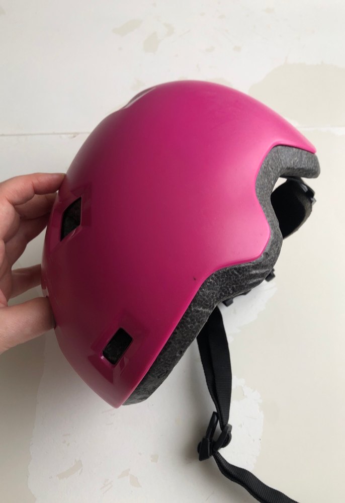 Pembe Biker Stil bisiklet paten kaskı - Görsel 3