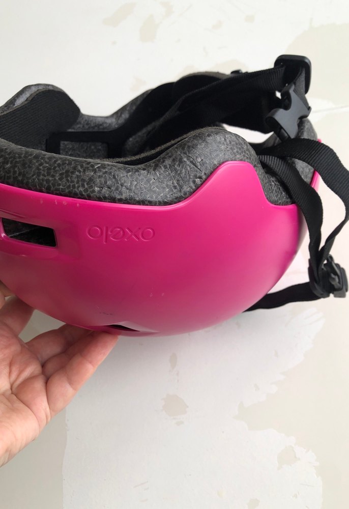 Pembe Biker Stil bisiklet paten kaskı - Görsel 5