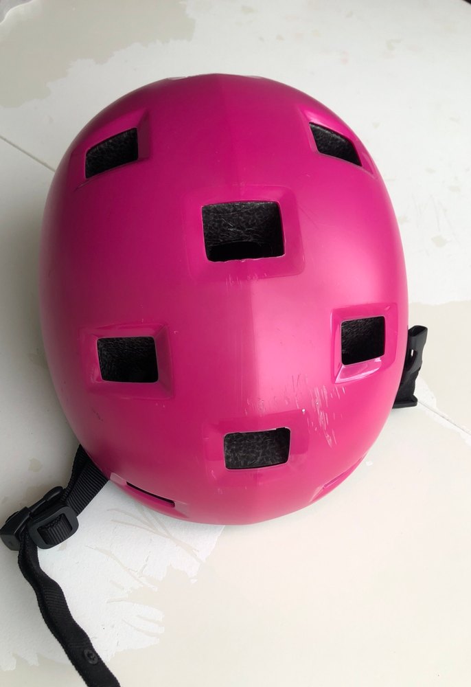 Pembe Biker Stil bisiklet paten kaskı - Görsel 2