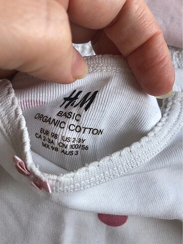 Kız çocuk zıbın H&M marka 3 adet - Görsel 7