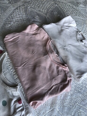 Kız çocuk zıbın H&M marka 3 adet - Görsel 3