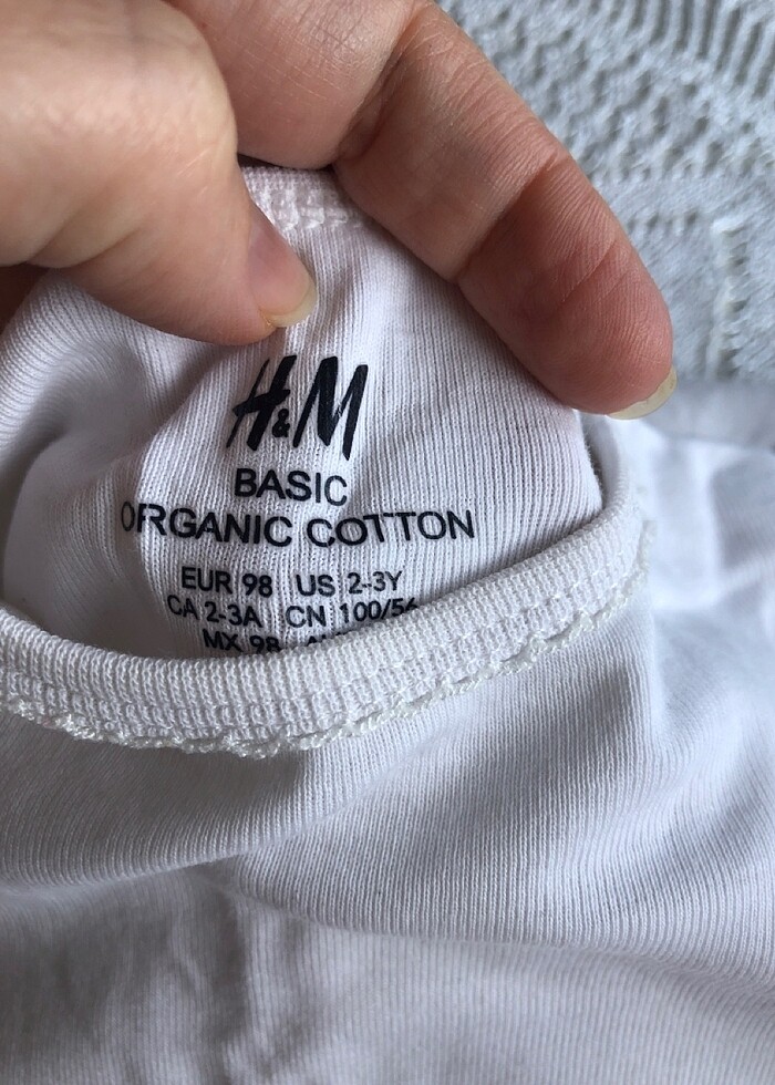 Kız çocuk zıbın H&M marka 3 adet - Görsel 5