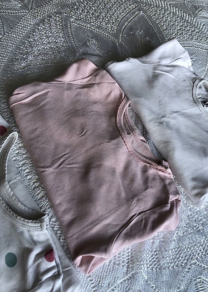 Kız çocuk zıbın H&M marka 3 adet - Görsel 3