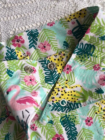 Kız çocuk yaka önü önlük eldiven - Görsel 8