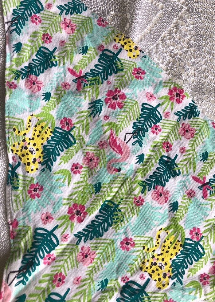 Kız çocuk yaka önü önlük eldiven - Görsel 5