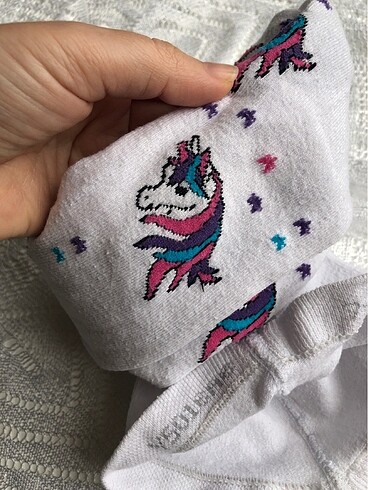Unicorn lu kulotlu çorap - Görsel 5