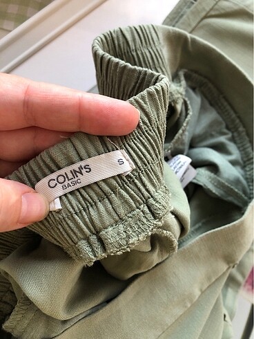 s Beden yeşil Renk Kumaş çölüne marka açık yeşil Pantalon