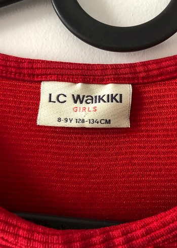 LC Waikiki Kısa Kollu Kırmızı Kız Çocuk Elbise