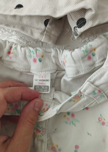 4 Yaş Beden Mavi Elastik Bel Hamile Mini Şort