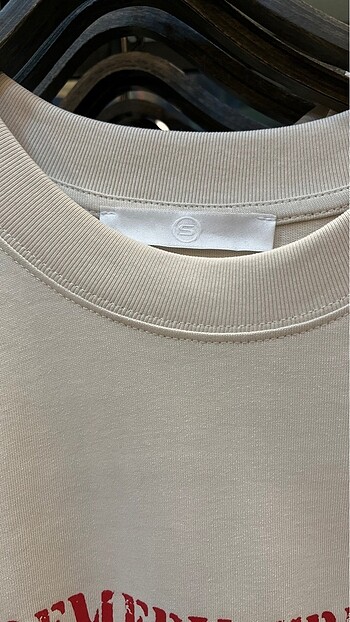 s/m Beden LTB Bisiklet Yaka Bej T-Shirt