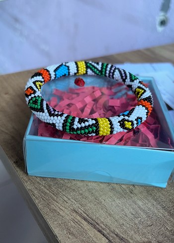 Diğer Kum Boncuk Geometrik Desen Bileklik