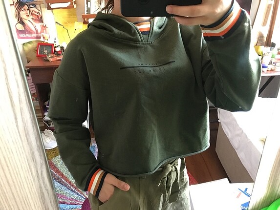 Mango Haki renginde Sweatshirt